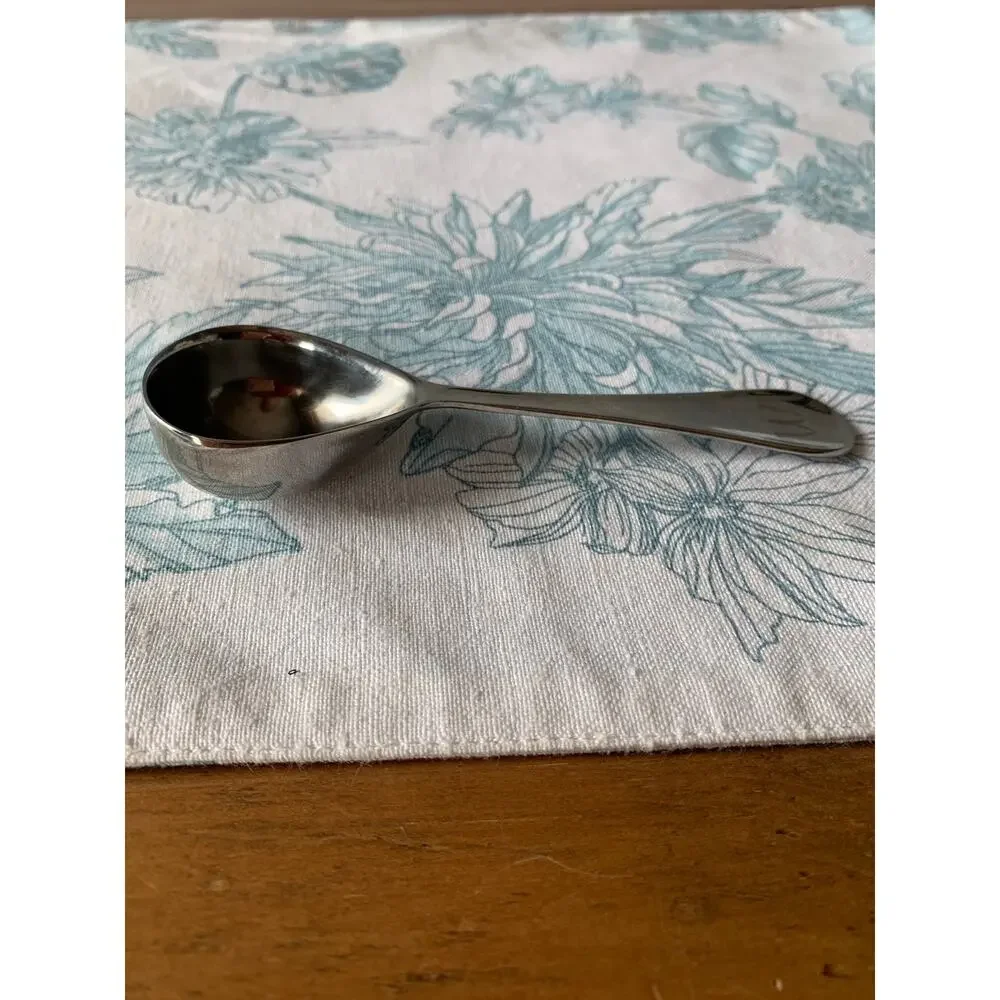 McDonald's Tea Caddy Spoon Coffee Scoop Stainless Steel Logo RARE HTF